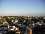 Ausblick aus Julias & Savis Wohnung auf Montevideo