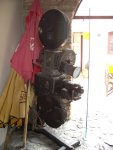Alte Kamera in einem alten Café