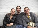 Florian, Andreas & Nike vor der Kanalfahrt